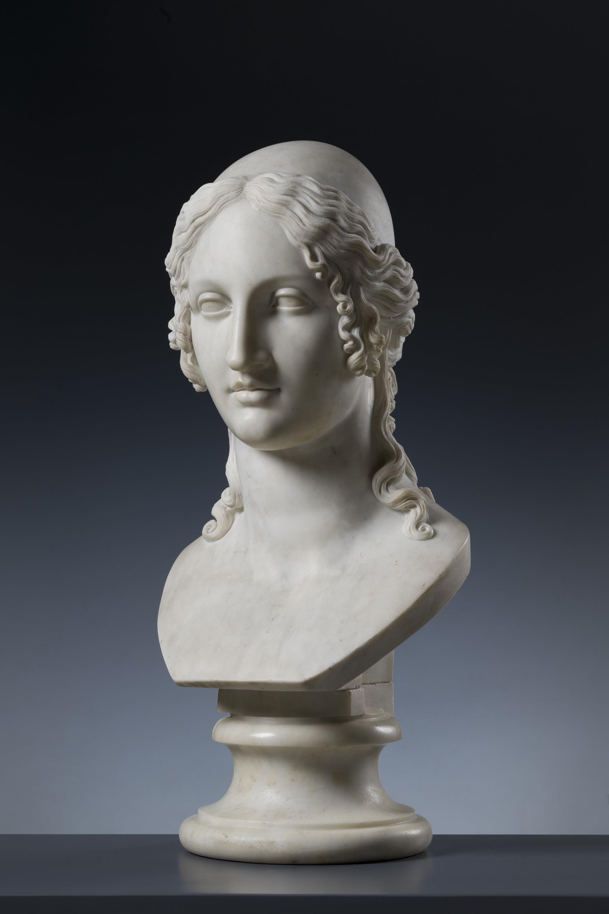 Antonio Canova, Testa ideale di Elena, 1821, Marmo, 65x30x30cm., Collezione privata